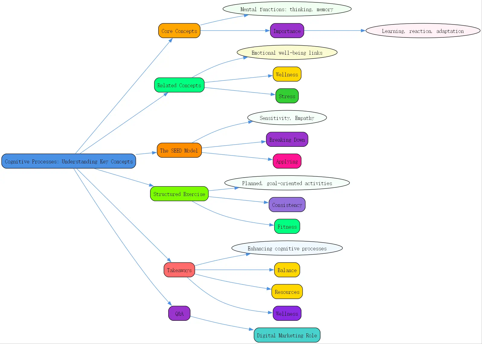 which of the following best describes cognitive processes roudmap